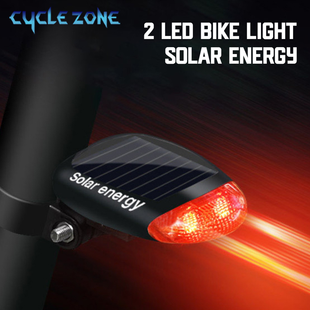 Renewable Energy Source - 2 LED Rot Fahrrad Solar Energy