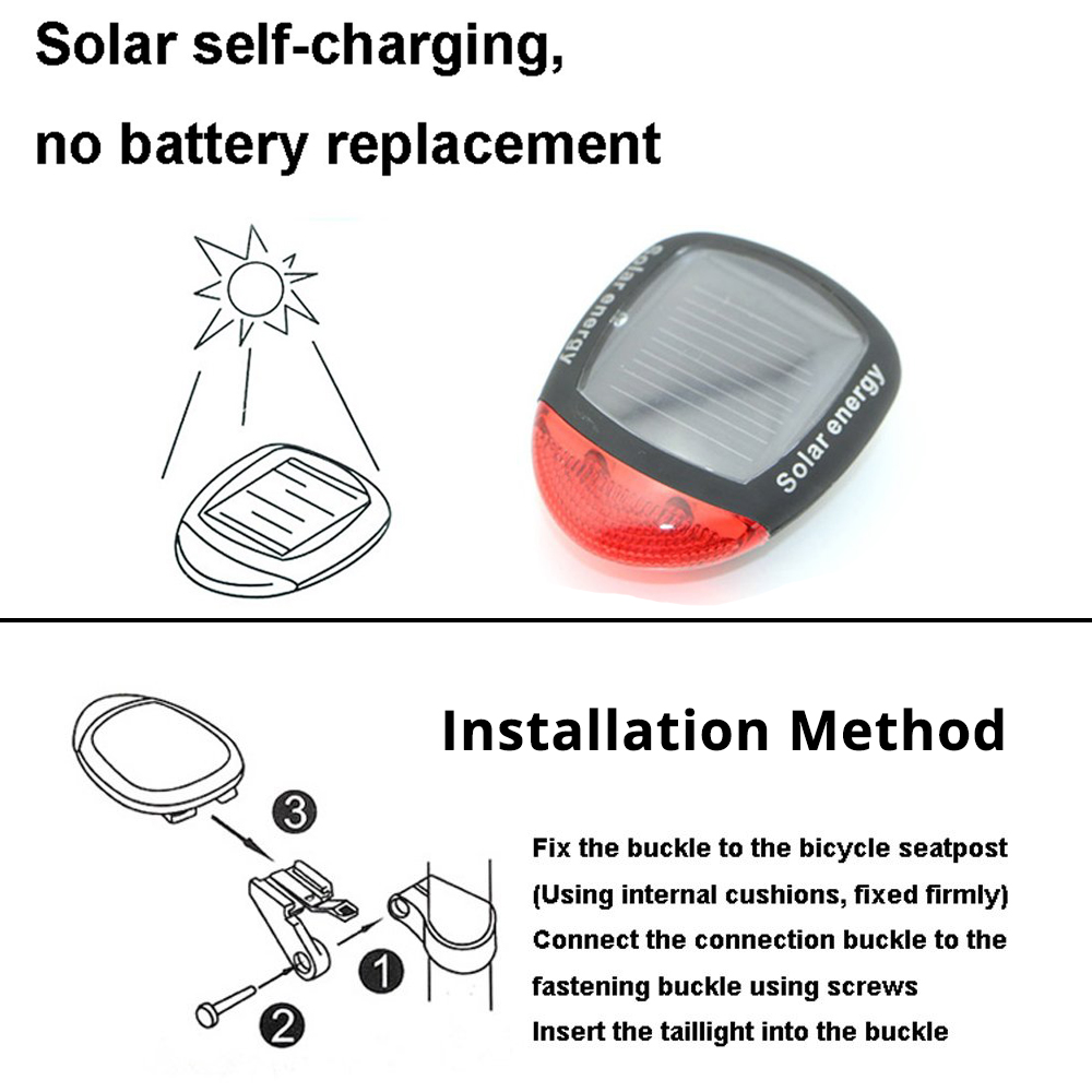 2 LED Rot Fahrrad Solar Energy – Renewable Energy Source Bewertung und Preis